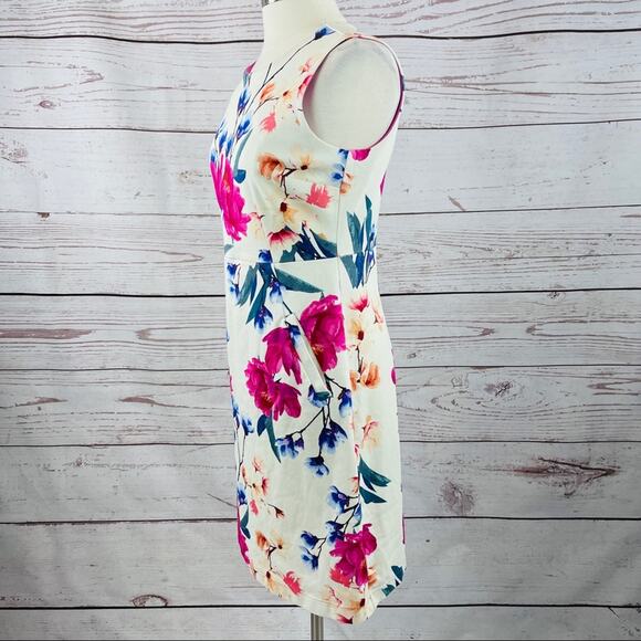 Land's End floral sheath dress knit with pockets - Picture 5 of 14